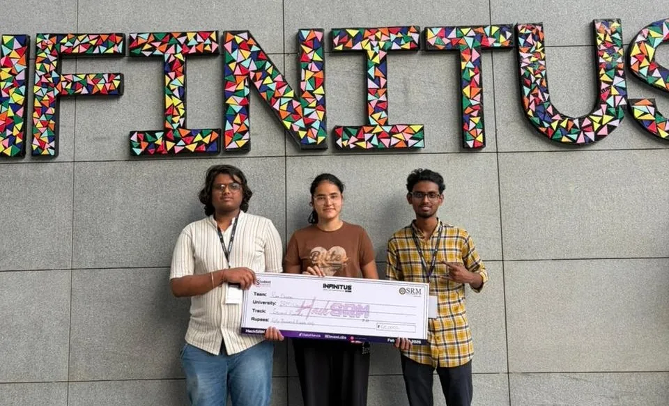 HackSRM 7.0 hackathon, 3rd place team